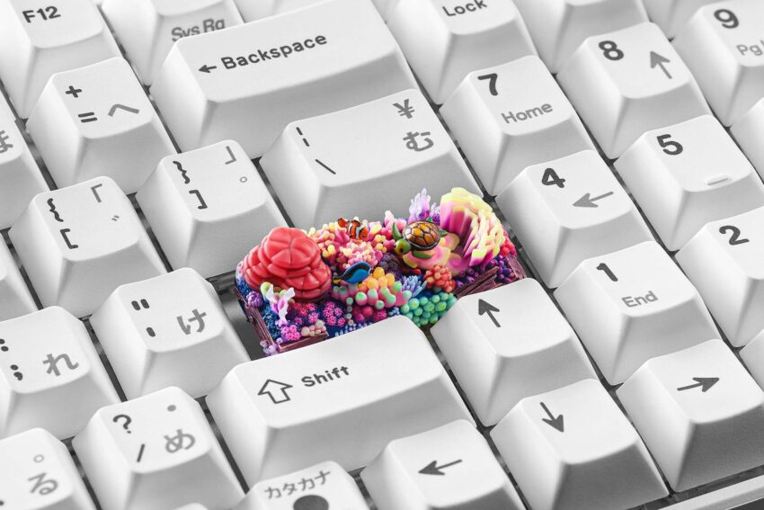 coral oases custom keycaps 0912