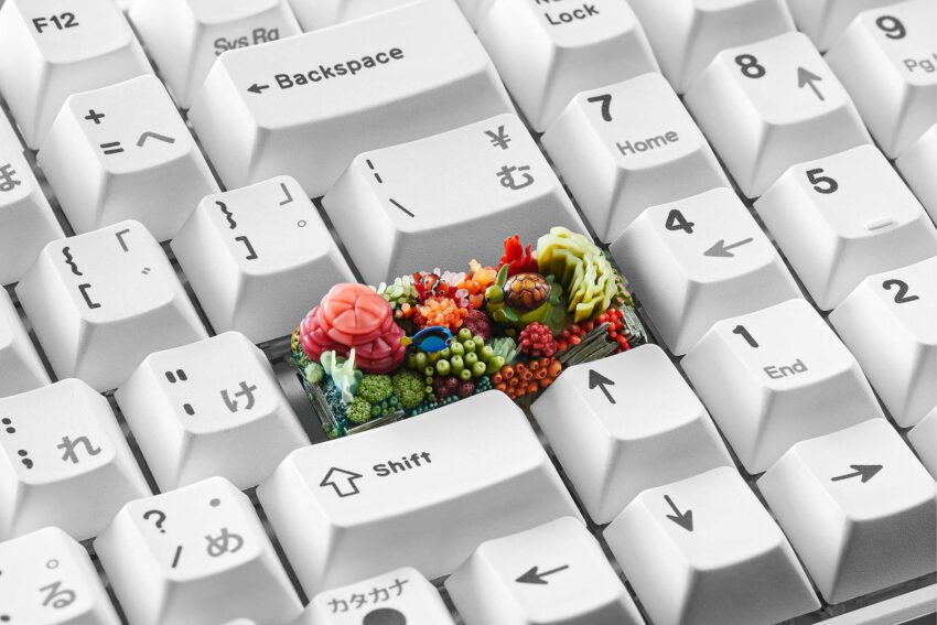 coral oases custom keycaps 0915