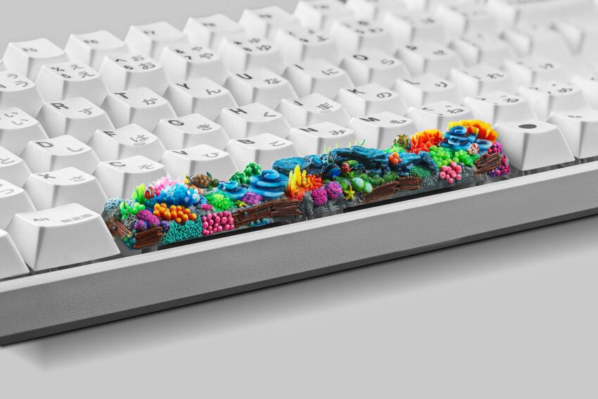 coral oases custom keycaps 0916