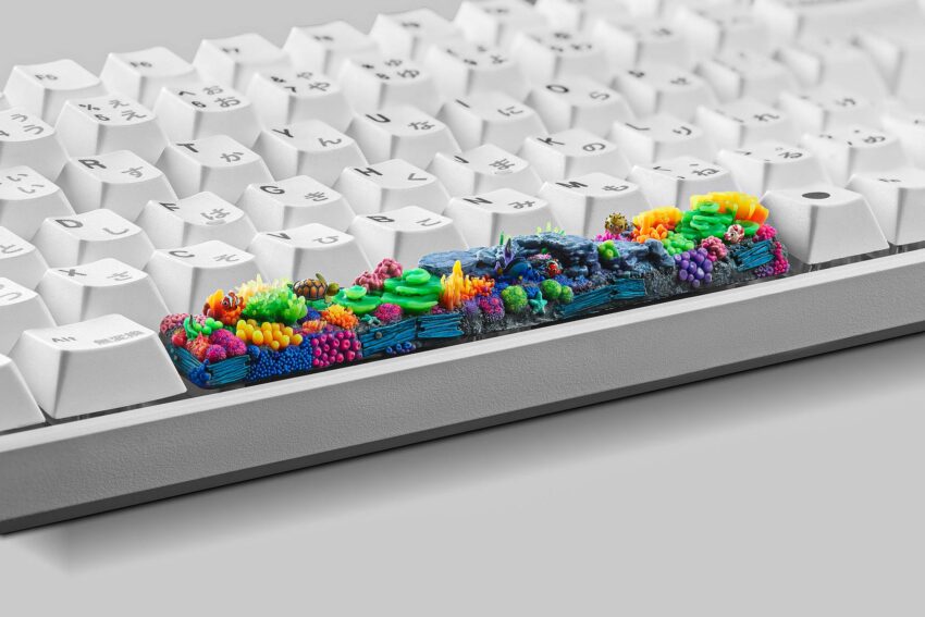 coral oases custom keycaps 0917