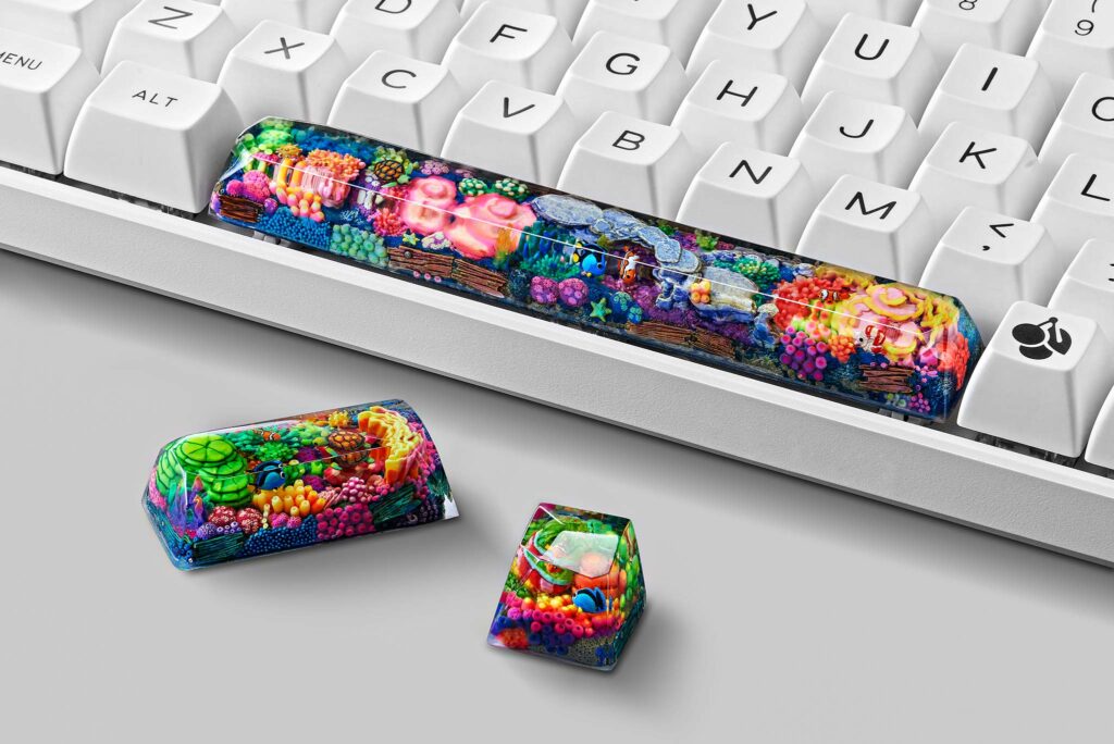 coral oases custom keycaps 0922