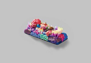 coral oases custom keycaps 0956