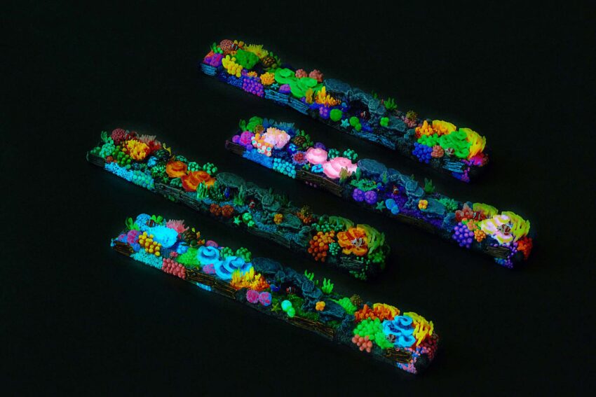 coral oases custom keycaps 0977
