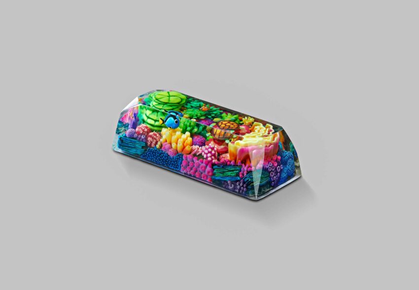 coral oases custom keycaps 0984