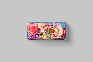 coral oases custom keycaps 1000
