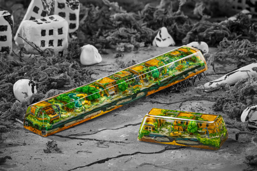 Lost Cities 3 – The Mad Future artisan keycap by Jelly Key