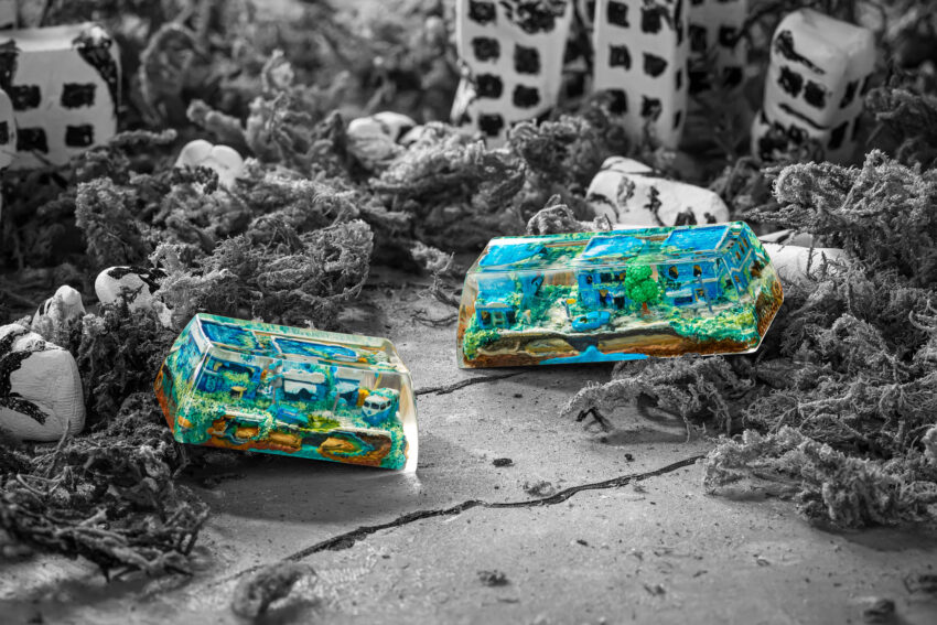 Lost Cities 3 – The Mad Future artisan keycap by Jelly Key