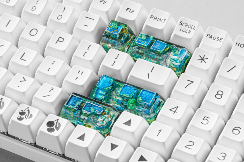 Lost Cities 3 – The Mad Future artisan keycap by Jelly Key