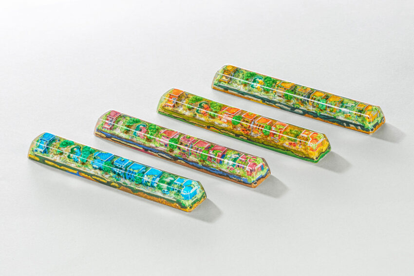 Lost Cities 3 – The Mad Future artisan keycap by Jelly Key