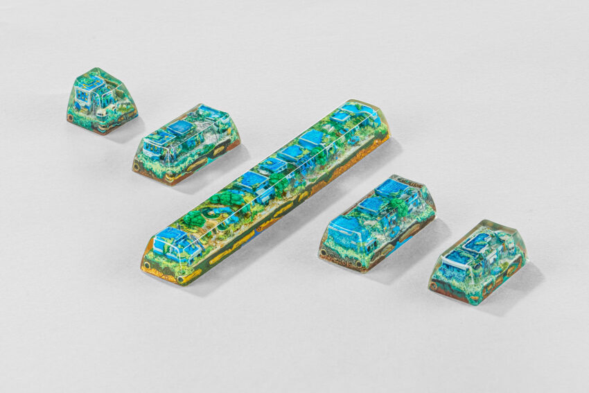 Lost Cities 3 – The Mad Future artisan keycap by Jelly Key