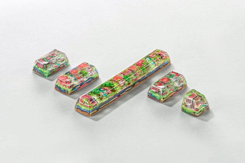 Lost Cities 3 – The Mad Future artisan keycap by Jelly Key