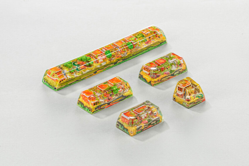Lost Cities 3 – The Mad Future artisan keycap by Jelly Key