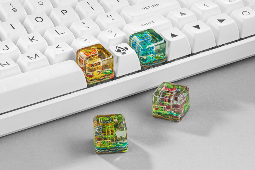 Lost Cities 3 – The Mad Future artisan keycap by Jelly Key