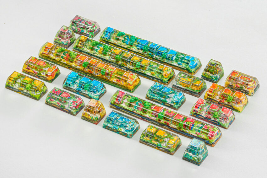 Lost Cities 3 – The Mad Future artisan keycap by Jelly Key