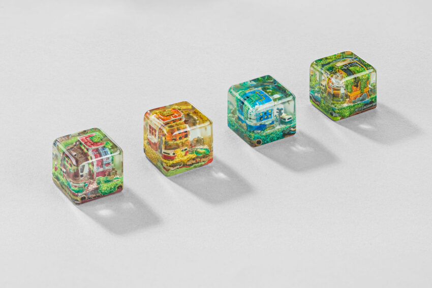 Lost Cities 3 – The Mad Future artisan keycap by Jelly Key