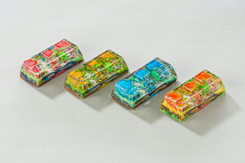 Lost Cities 3 – The Mad Future artisan keycap by Jelly Key