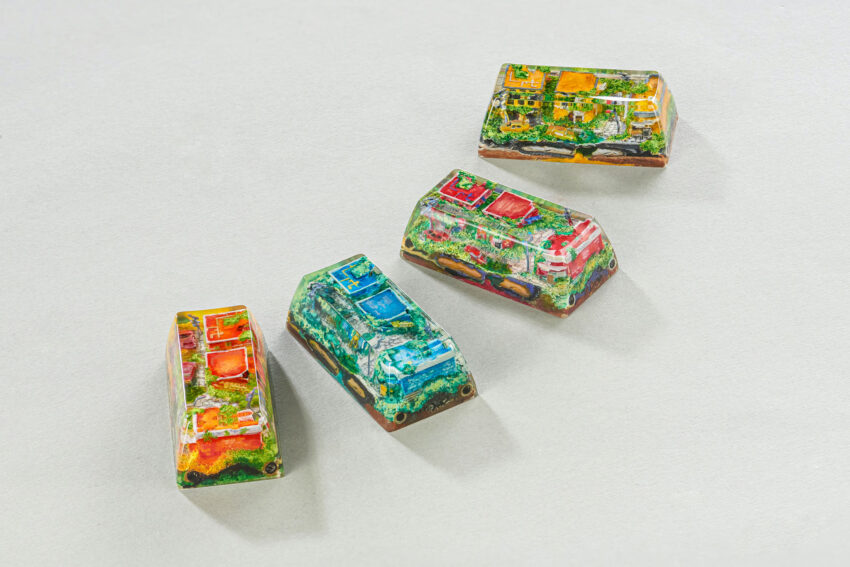Lost Cities 3 – The Mad Future artisan keycap by Jelly Key