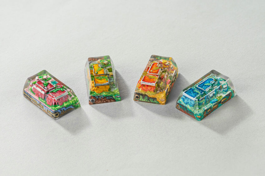 Lost Cities 3 – The Mad Future artisan keycap by Jelly Key