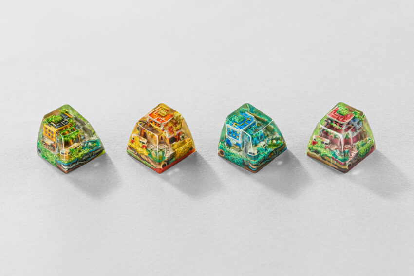 Lost Cities 3 – The Mad Future artisan keycap by Jelly Key