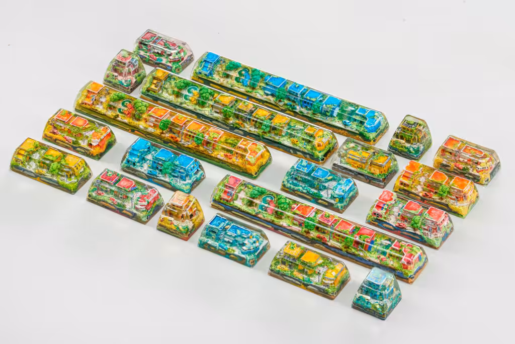 Lost Cities 3 – The Mad Future artisan keycap by Jelly Key