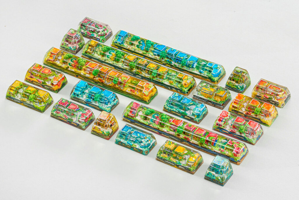 Lost Cities 3 – The Mad Future artisan keycap by Jelly Key