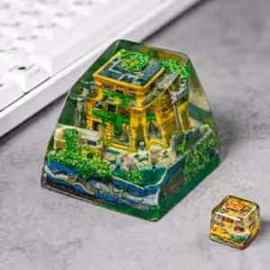 Lost Cities 3 – The Mad Future art toy - artisan keycap by Jelly Key