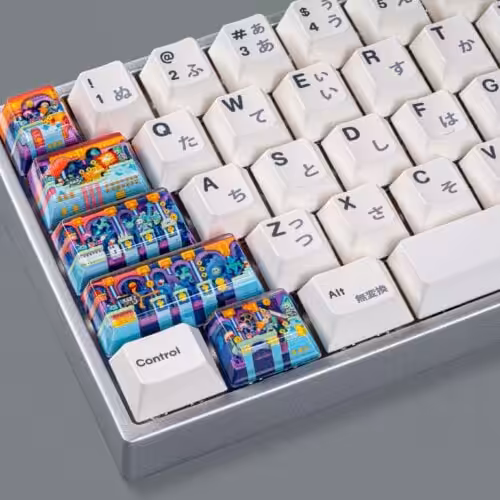 jellykey 8bits v4 custom keycaps 324