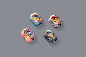 jellykey 8bits v4 custom keycaps 338