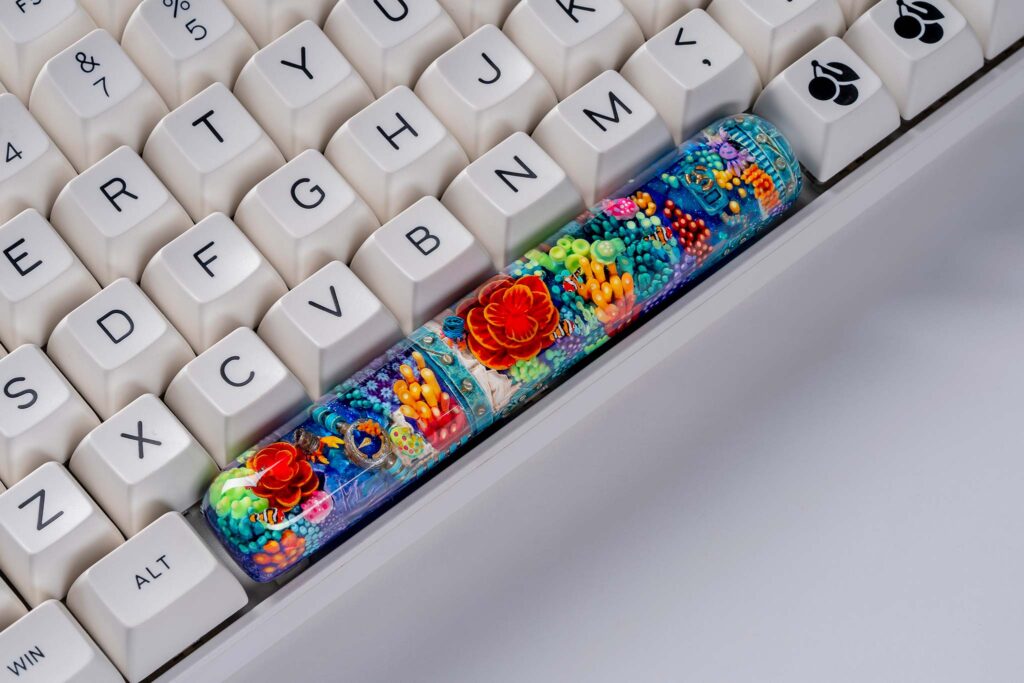 coral odyssey artisan keycaps 167