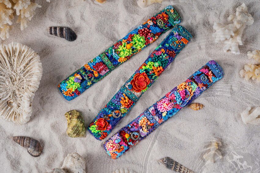 coral odyssey artisan keycaps 173