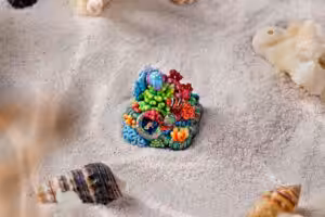 jelly key coral odyssey artisan keycaps 2000
