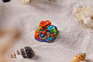 jelly key coral odyssey artisan keycaps 2002
