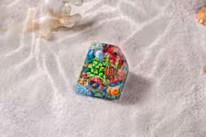 jelly key coral odyssey artisan keycaps 2006