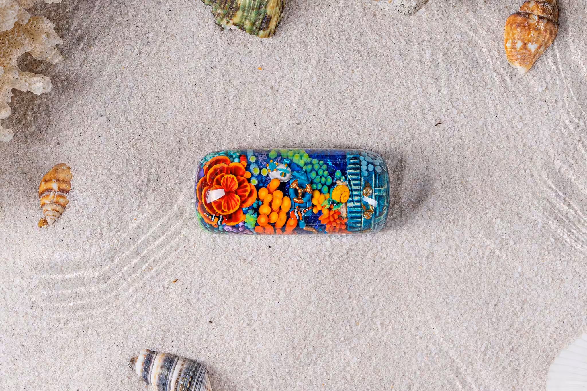 jelly key coral odyssey artisan keycaps 2032