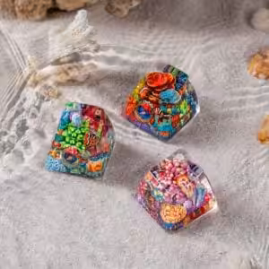 jelly key coral odyssey artisan keycaps 2082