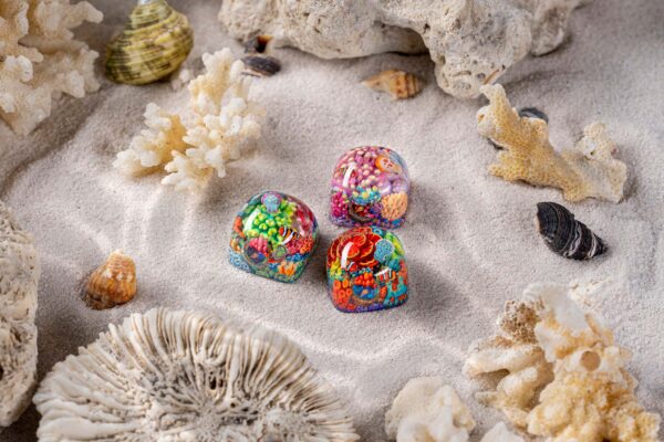 jelly key coral odyssey artisan keycaps 2087