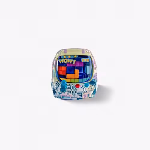 jelly key retrotv arcade cabinet custom keycaps 0188
