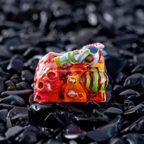 jellykey crystal veil astro custom keycaps 100