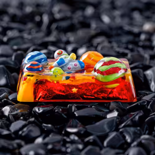 jellykey crystal veil astro custom keycaps 102
