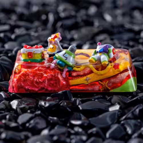 jellykey crystal veil astro custom keycaps 103
