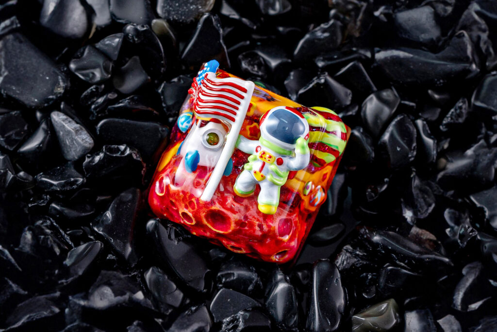 jellykey crystal veil astro custom keycaps 110