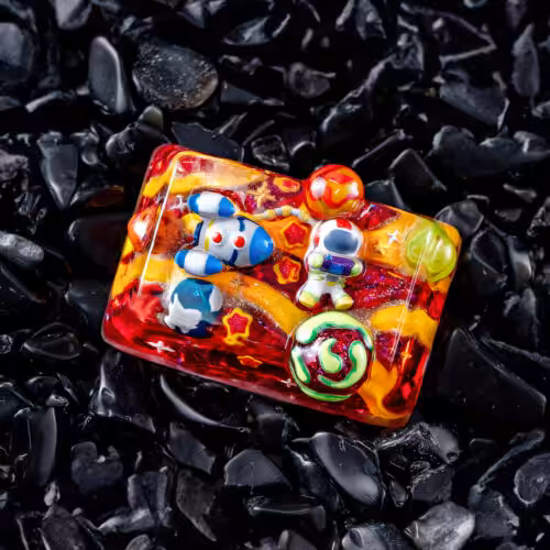 jellykey crystal veil astro custom keycaps 111