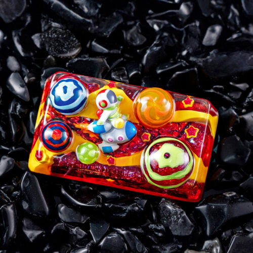 jellykey crystal veil astro custom keycaps 112