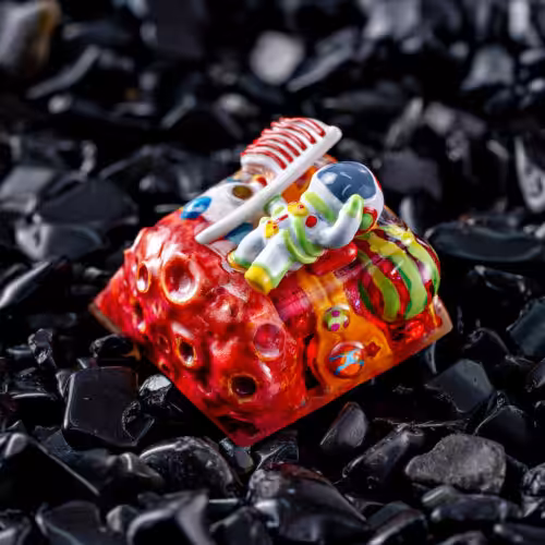 jellykey crystal veil astro custom keycaps 120