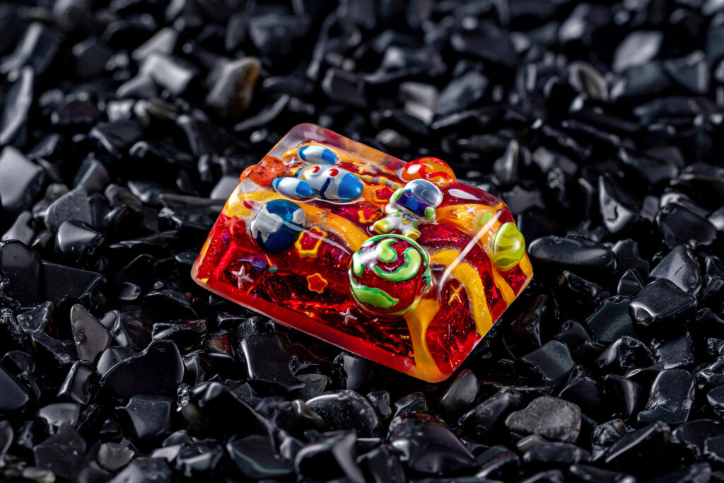 jellykey crystal veil astro custom keycaps 121