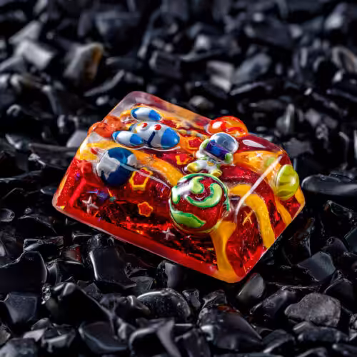 jellykey crystal veil astro custom keycaps 121