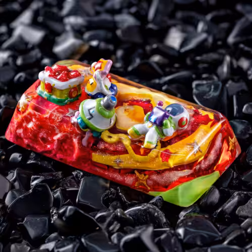 jellykey crystal veil astro custom keycaps 123