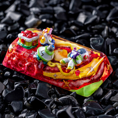 jellykey crystal veil astro custom keycaps 123