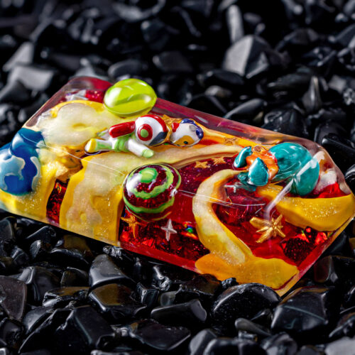 jellykey crystal veil astro custom keycaps 124