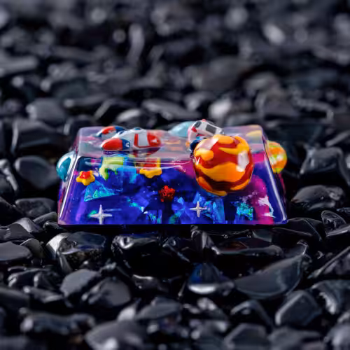 jellykey crystal veil astro custom keycaps 201